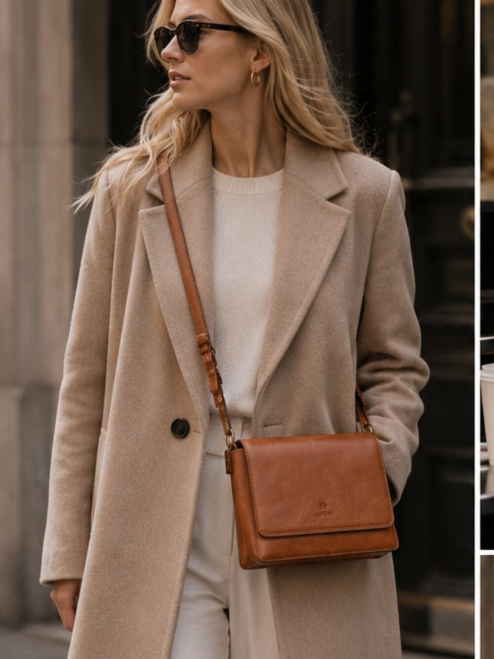 OAK  & TAN Genuine Leather Handmade Crossbody Bag Women’s